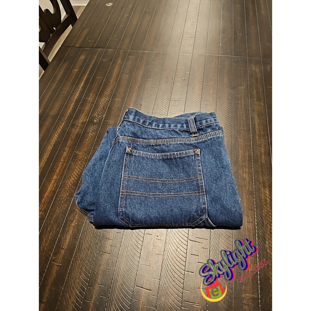 Covington Men's Blue Carpenter 5 Pocket-Hammer‎ Loop-Leg Denim Jeans Size 38x30